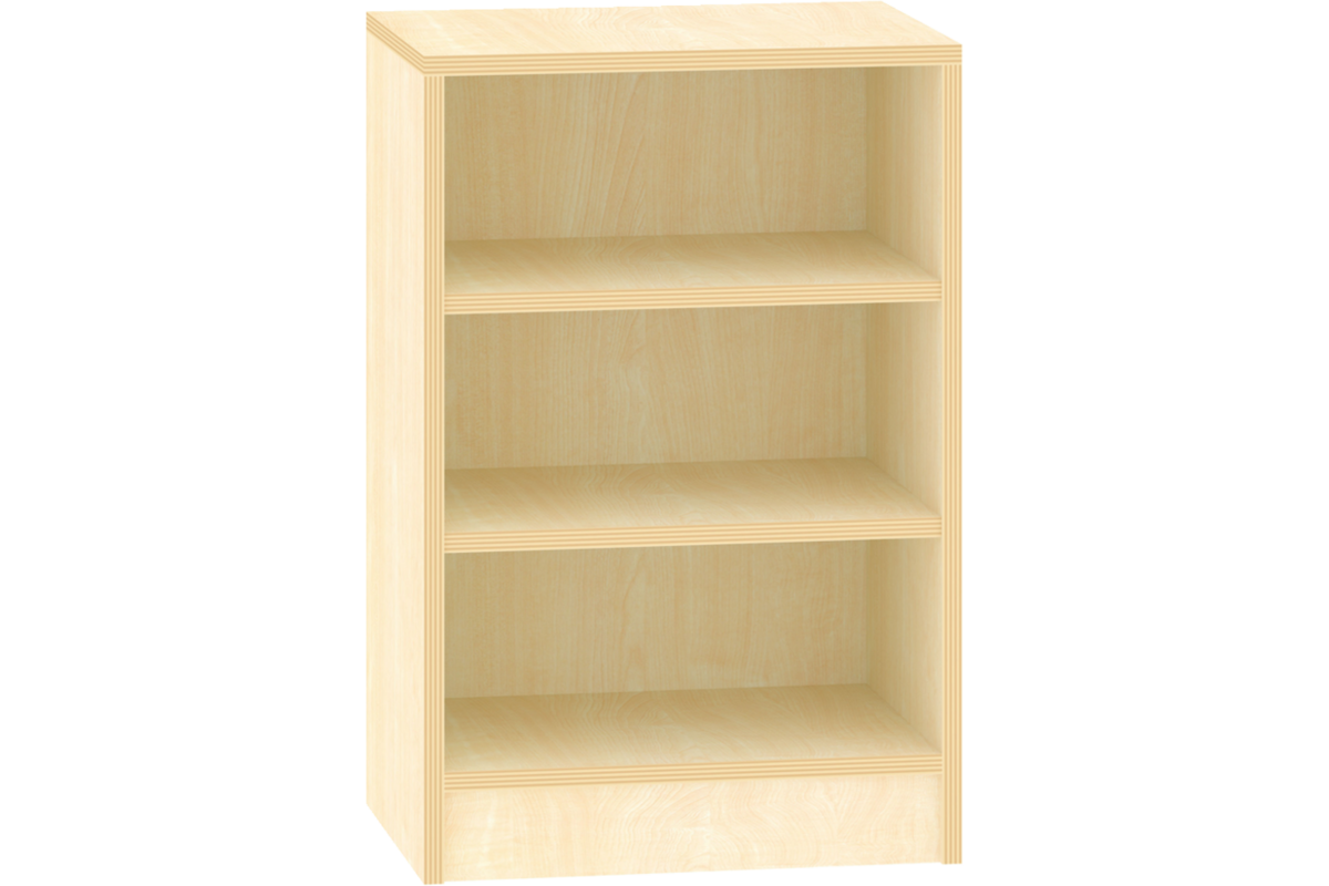Kast open, ahorn, 51 x 40 × 77 cm, 2 legplanken