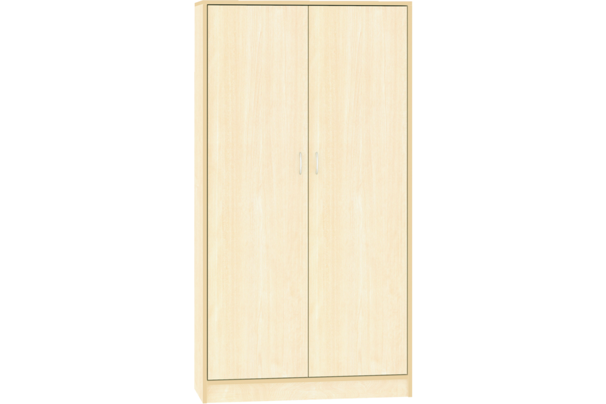 Hoge kast, ahorn, 100 × 40 × 188 cm,  2 deuren, 4 legplanken