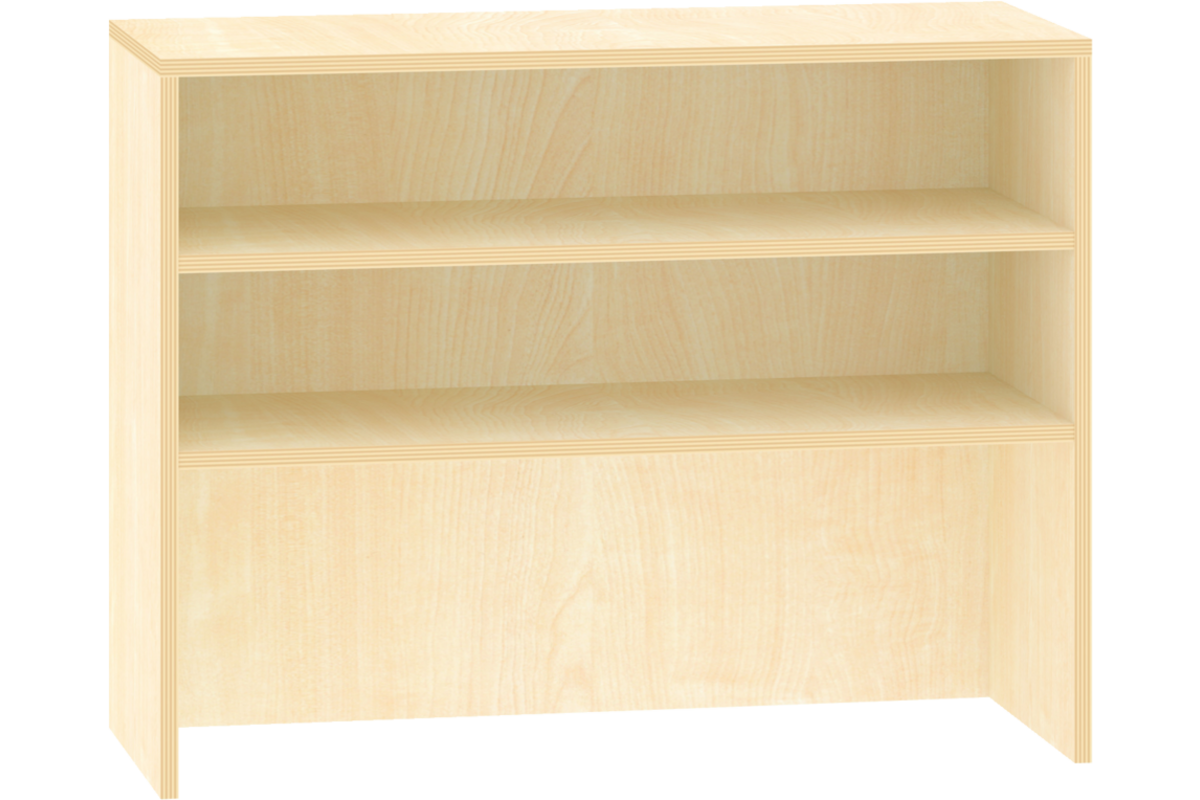 Kast voor rolbak 100 × 40 × 77 cm met 1 legplank, wit