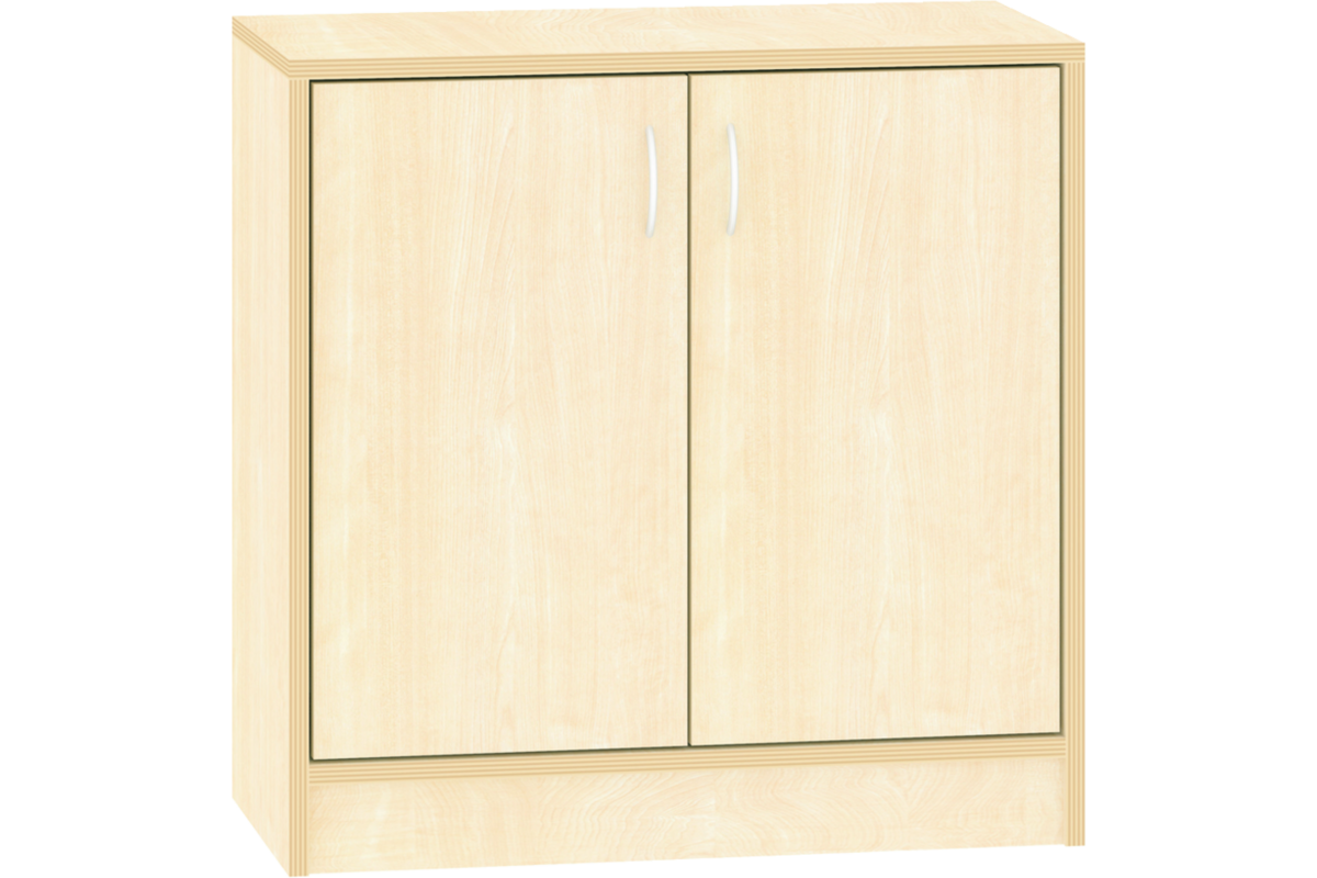 Kast dicht met 2 deuren, ahorn, 77 x 40 x 77 cm. 2 legplanken