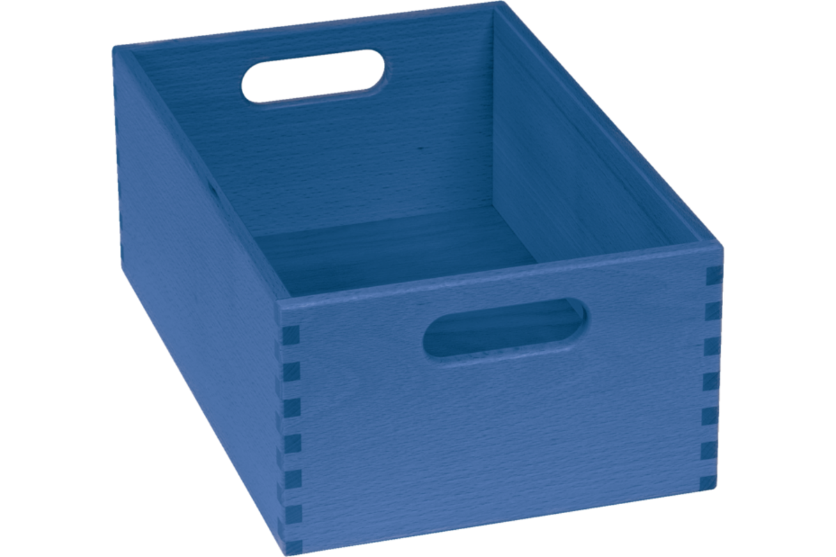 Kist, gebeitst, 23 × 35 × 14 cm