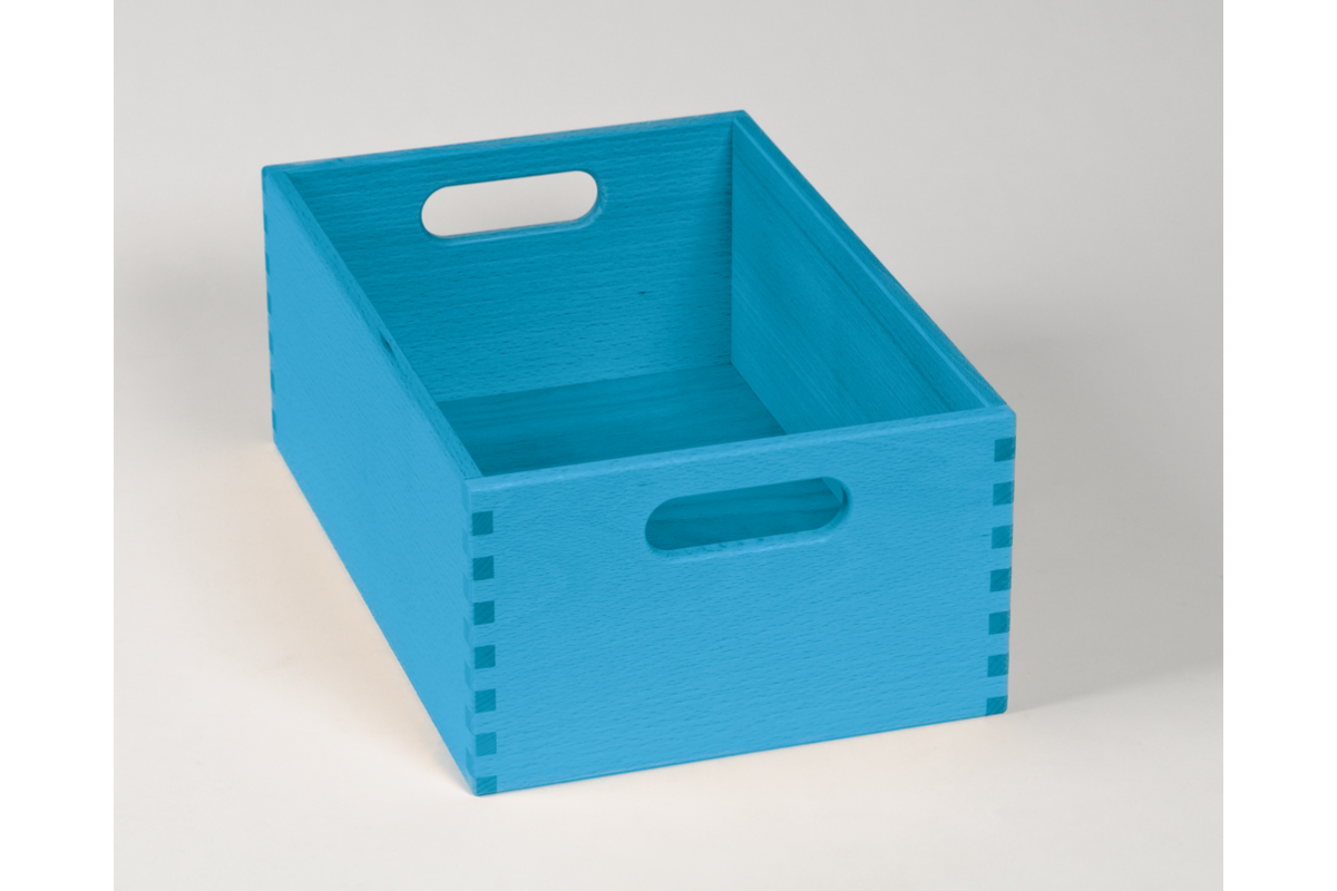 Kist, gebeitst, 23 × 35 × 14 cm