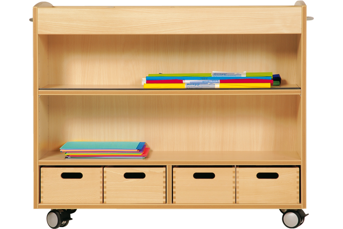 Kast ahorn, 105 × 40 × 89 cm, verrijdbaar, excl. bakken