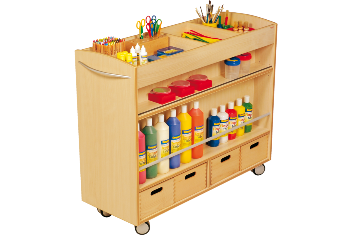 Kast ahorn, 105 × 40 × 89 cm, verrijdbaar, excl. bakken