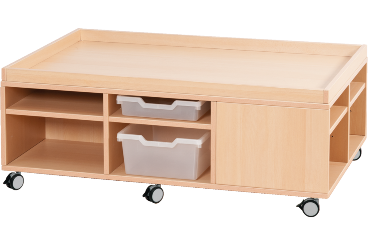 Speel- en materiaalkast, ahorn, 120 x 81 x 46,6 cm