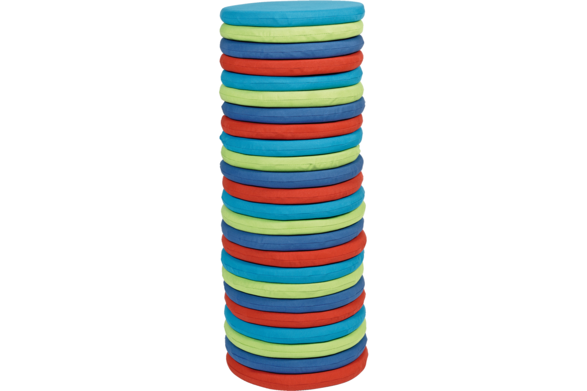 Zitkussenset, 26 stuks in 4 kleuren