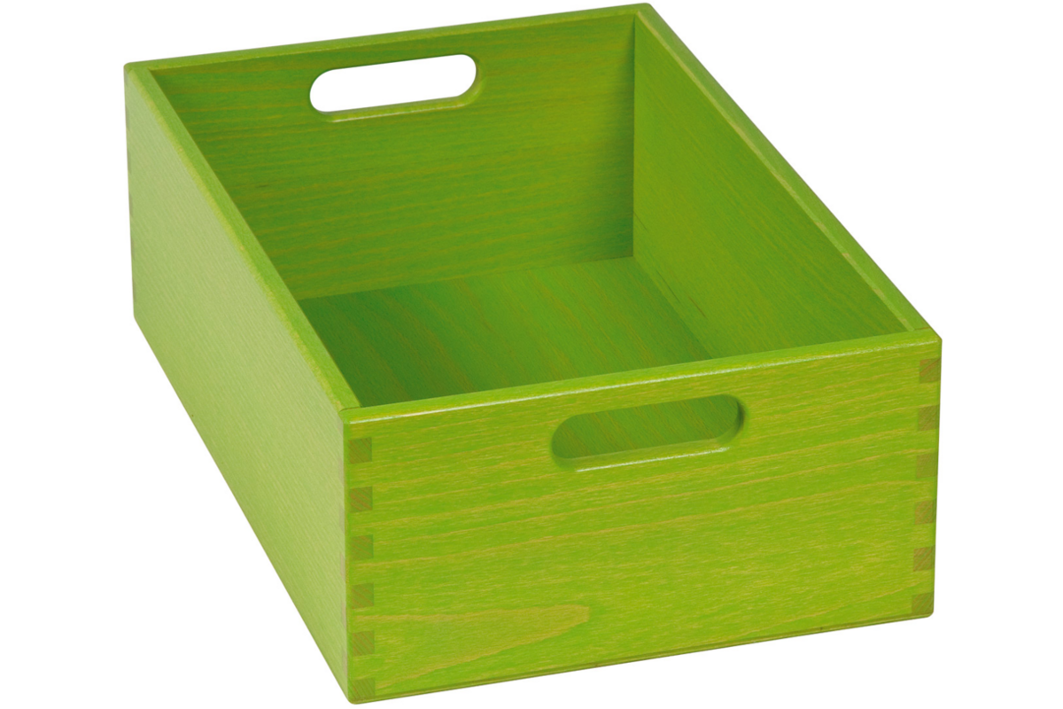 Bak tbv materialkast 6503023 en 6503024, gebeitst, 23x35x12cm, l.groen