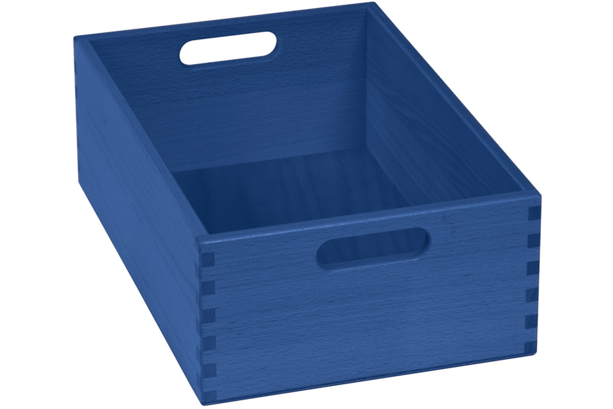 Bak tbv materialkast 6503023 en 6503024, gebeitst, 23x35x12cm, blauw