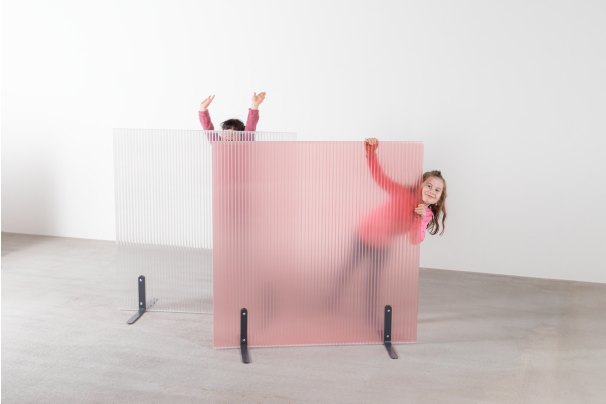 Scheidingswand met kleur