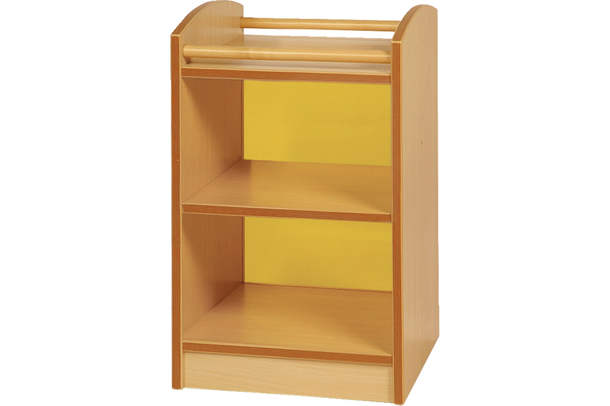 Kast Pamini met gekleurde acryl achterwand, 51 × 40 × 64 cm
