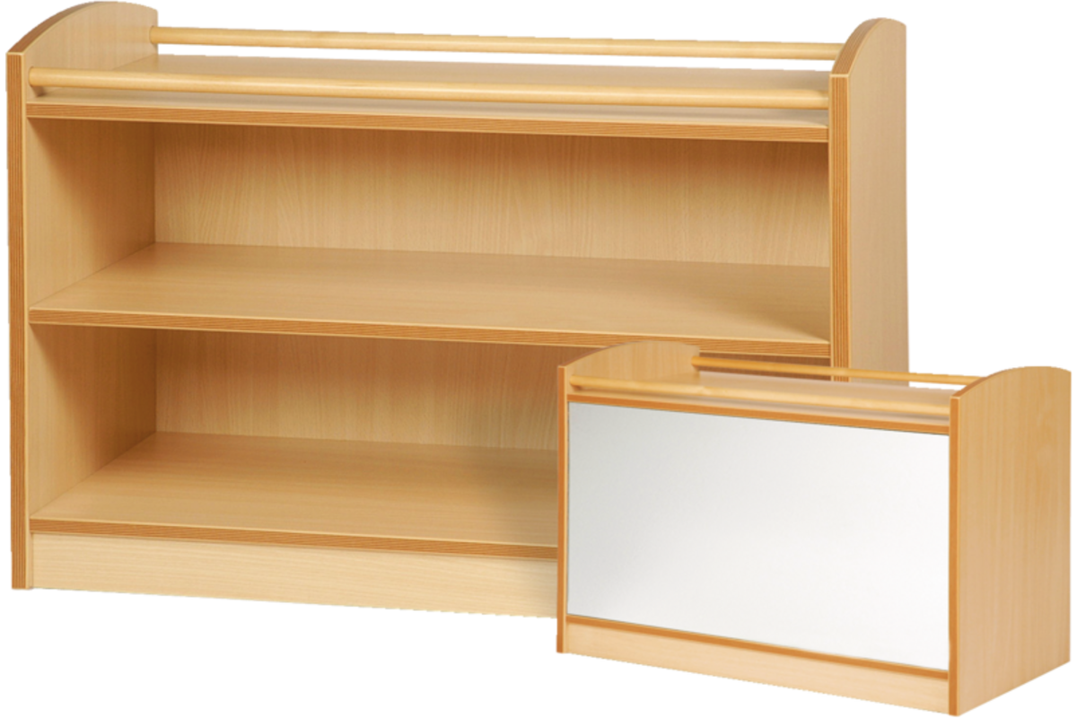Kast Pamini met spiegel achterwand, ahorn, 100 × 40 × 64 cm.