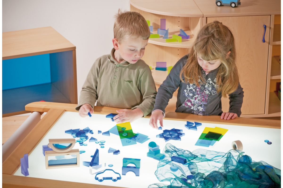 Lichttafel, 120 × 80 × 64 cm, beuken