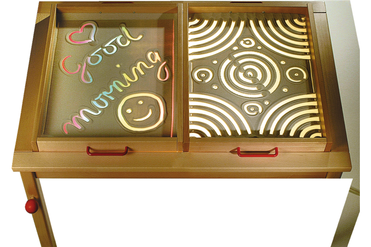 Lichttafel, 120 × 80 × 64 cm, beuken