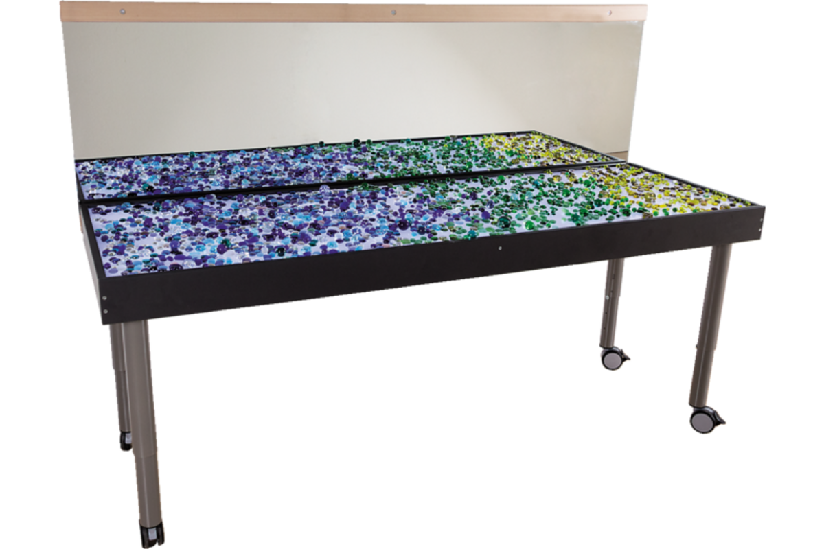 Lichttafel 180 x 60 cm, in 2 hoogten verstelbaar
