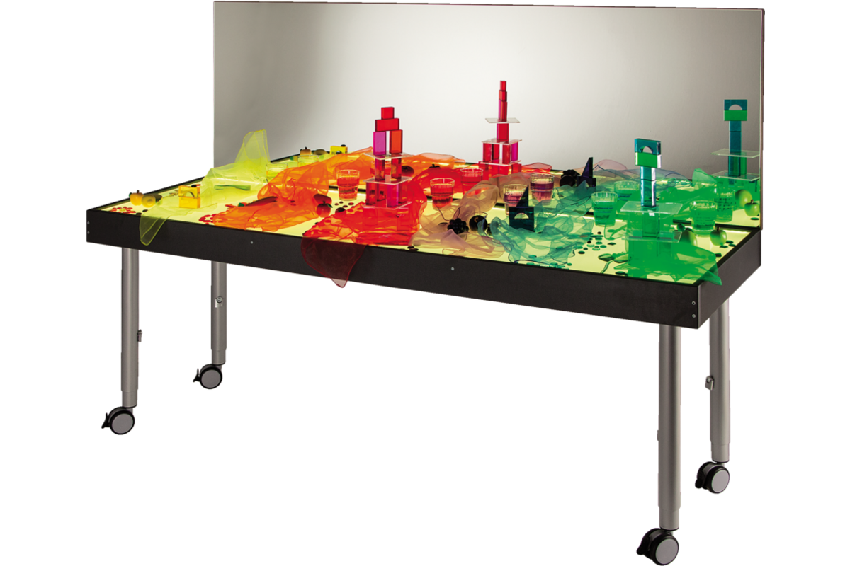 Lichttafel 180 x 60 cm, in 2 hoogten verstelbaar
