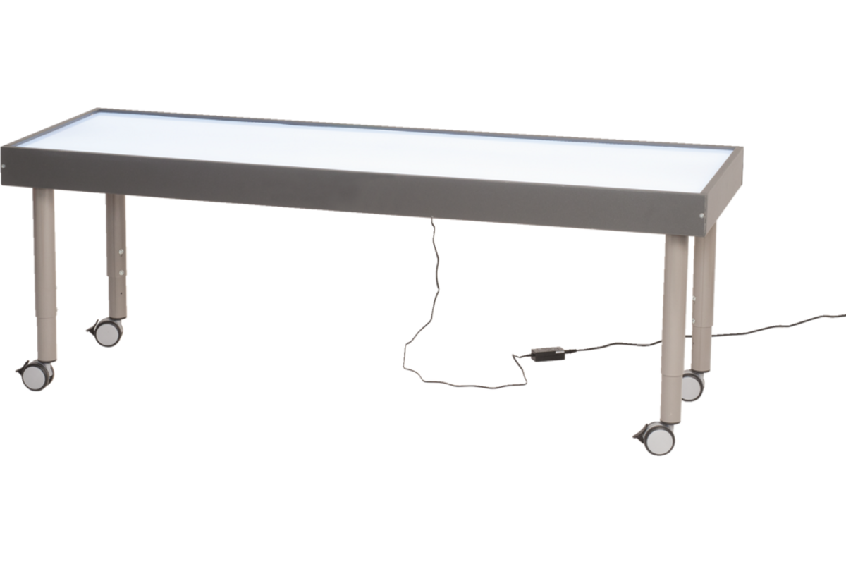 Lichttafel 180 x 60 cm, in 2 hoogten verstelbaar