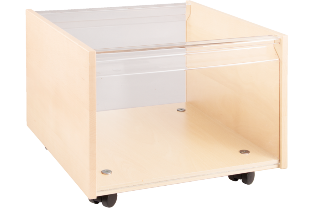 Rolbak 46,5 x 37 x 30 cm, ahorn met venster