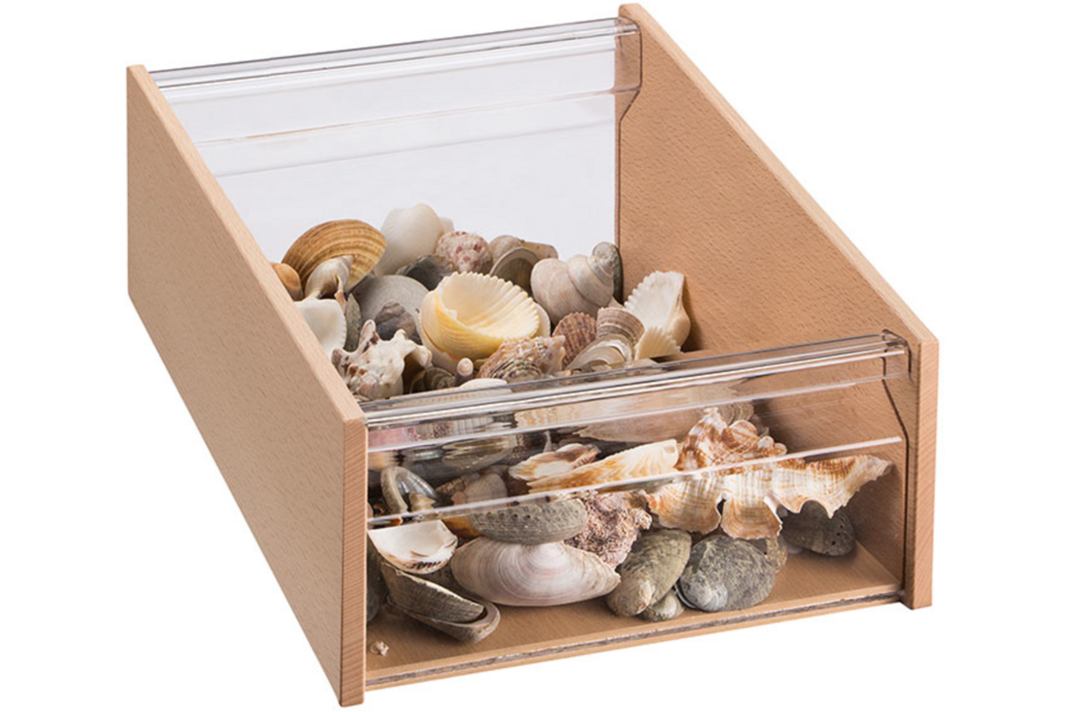 RoomCube materiaalkist met Acrylglasraampjes