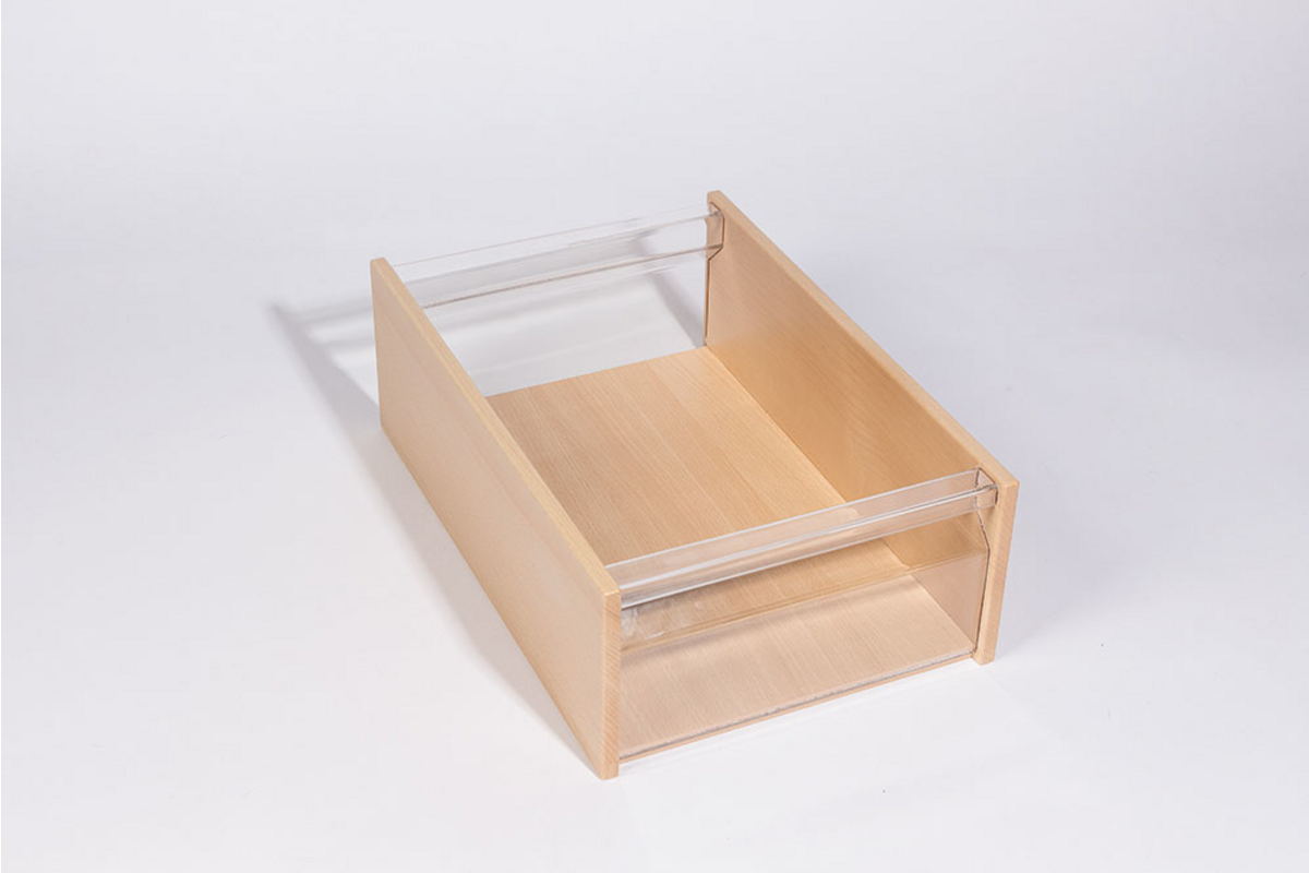 RoomCube materiaalkist met Acrylglasraampjes