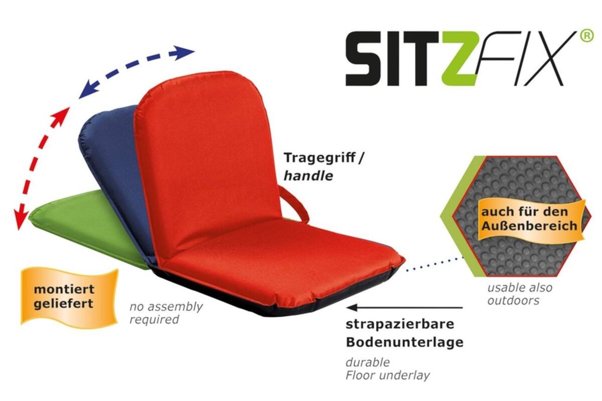 Sitzfix® vloerstoel rood