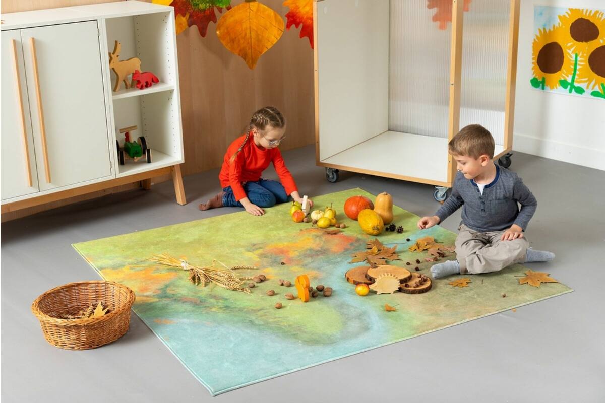 Tapijt seizoenen, set van 4 stuks