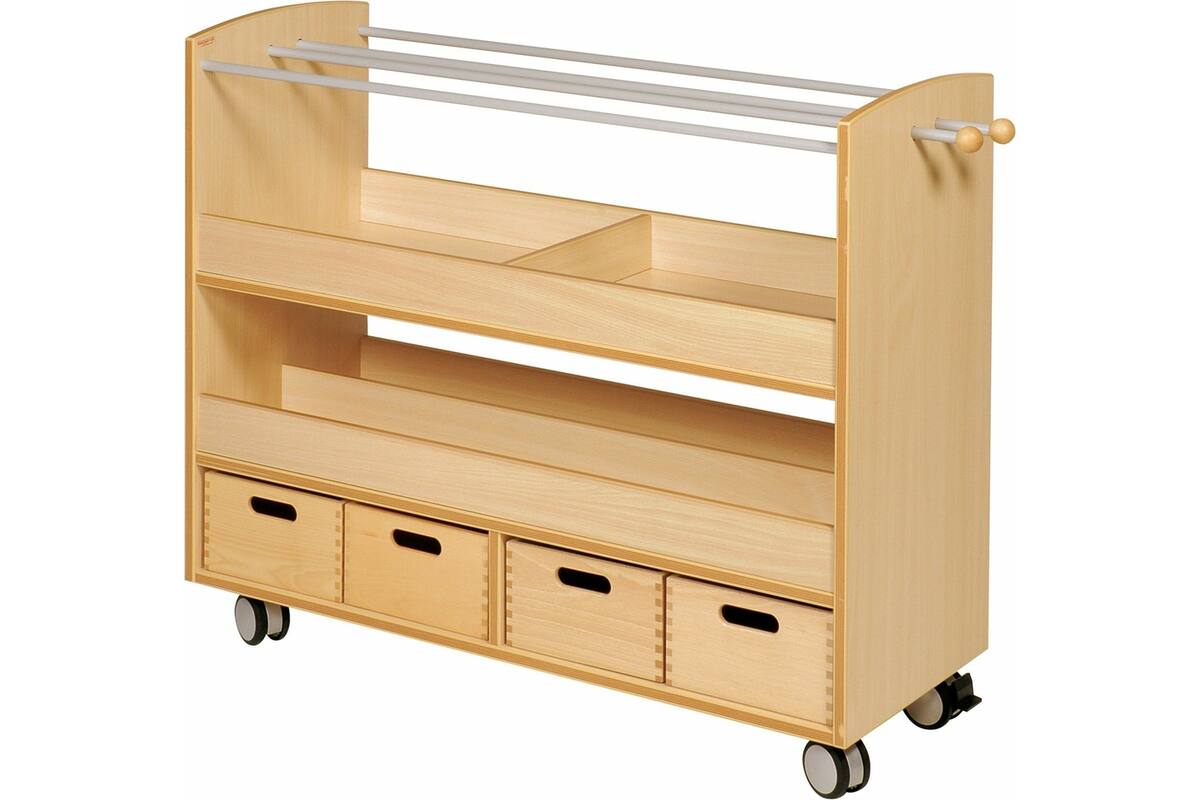 Materiaalkast laag tbv gym- en sportmaterialen 88,5×105×40 cm ahorn