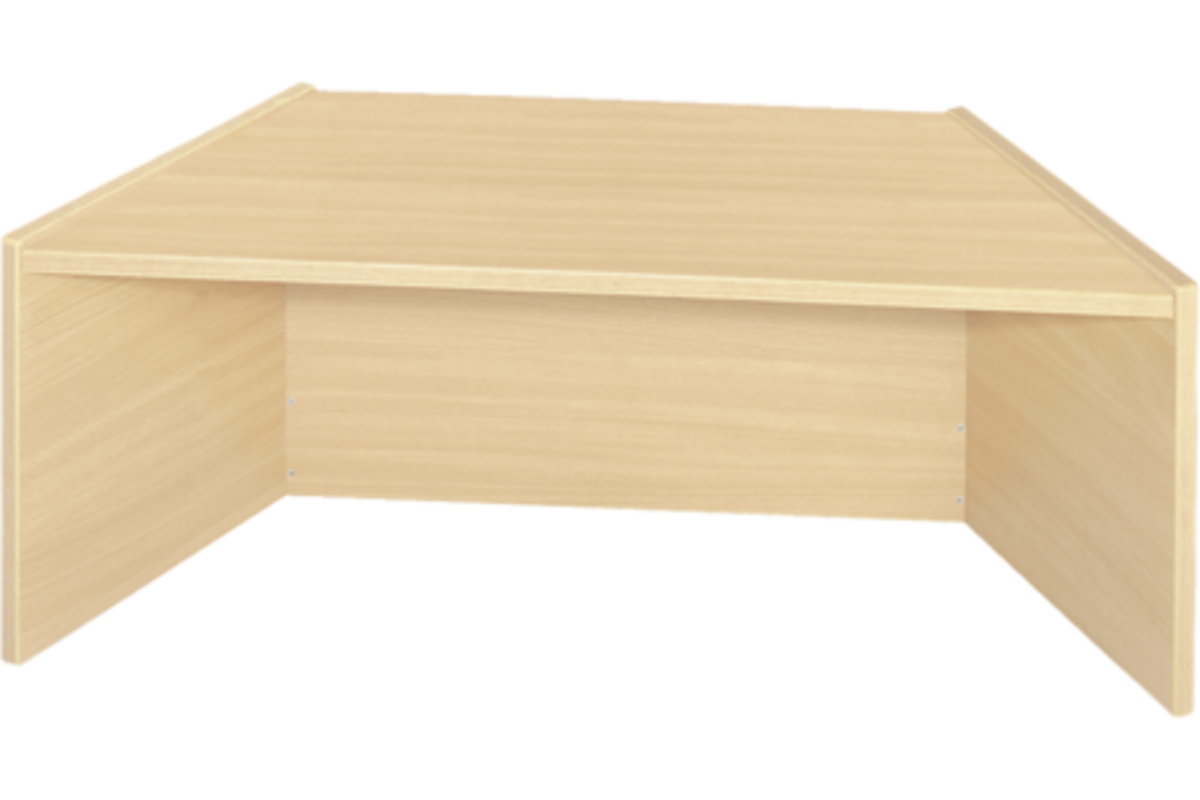 Podiumelement trapezium 100×40×35 cm, Ahorn met Tretford bekleding