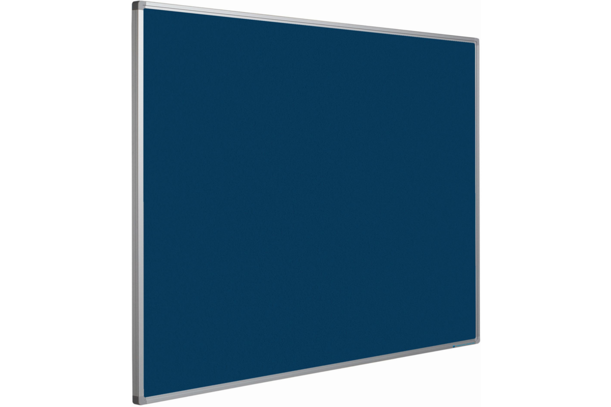 Prikbord Softline profiel 16mm, bulletin blauw, 45x60 cm