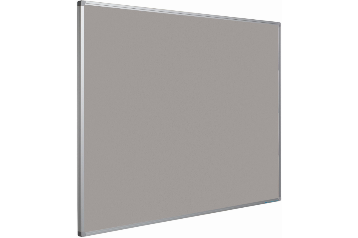Prikbord Softline profiel 16mm, bulletin grijs, 120x300 cm