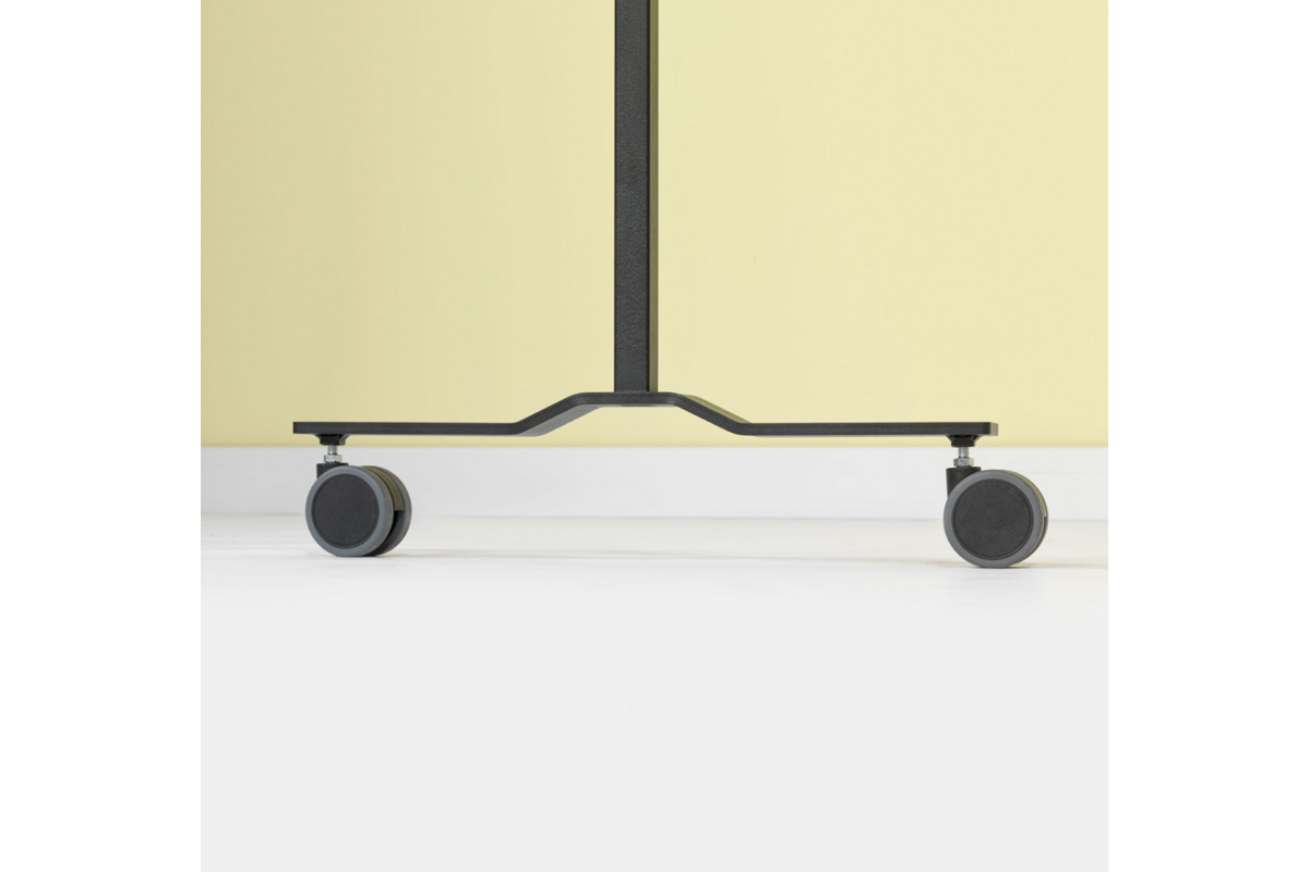 Verrijdbaar Work Board, emailstaal wit, 120x75 cm