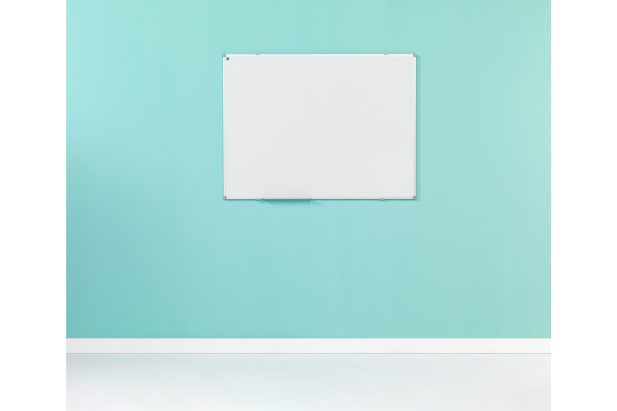 Whiteboard, wit emaille, Softline 8 mm - alu-profiel,150x200 cm