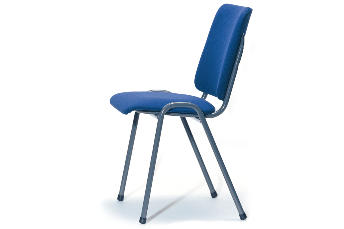 Stoel Time out, stoffen rug en zitting incl. viltdoppen