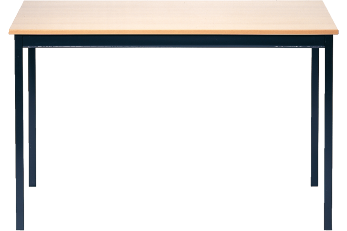 Tafel Ecco 120x60 cm, vastgelaste poten hoogte 75 cm