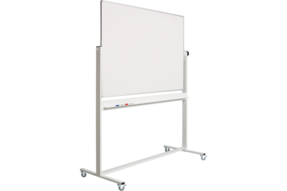 Kantelbord RC10mm profiel, email wit/wit incl. solid onderstel 120x180