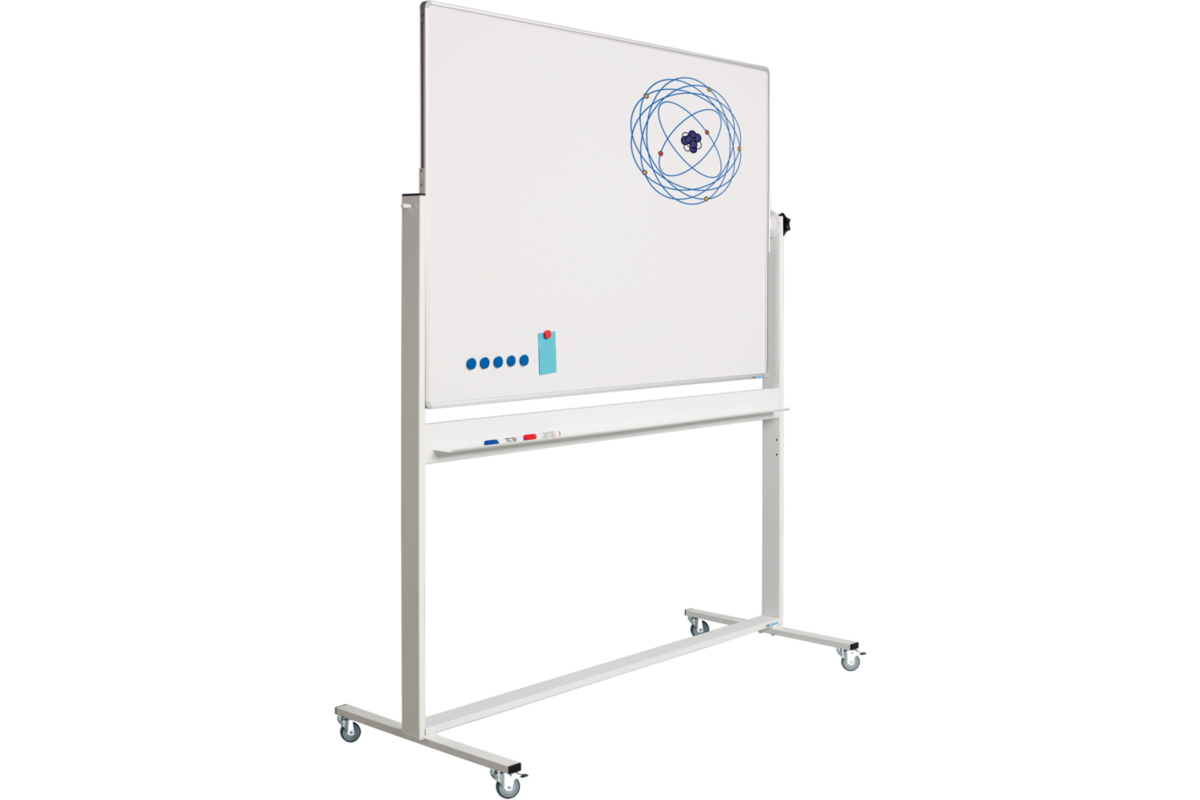 Kantelbord RC10mm profiel, email wit/wit incl. solid onderstel 120x180
