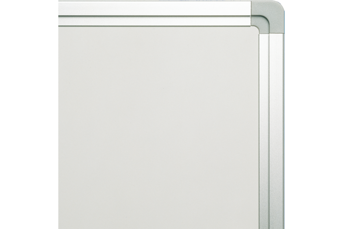 Whitebord emaille 90 x 120 cm, softline profiel, ongemonteerd