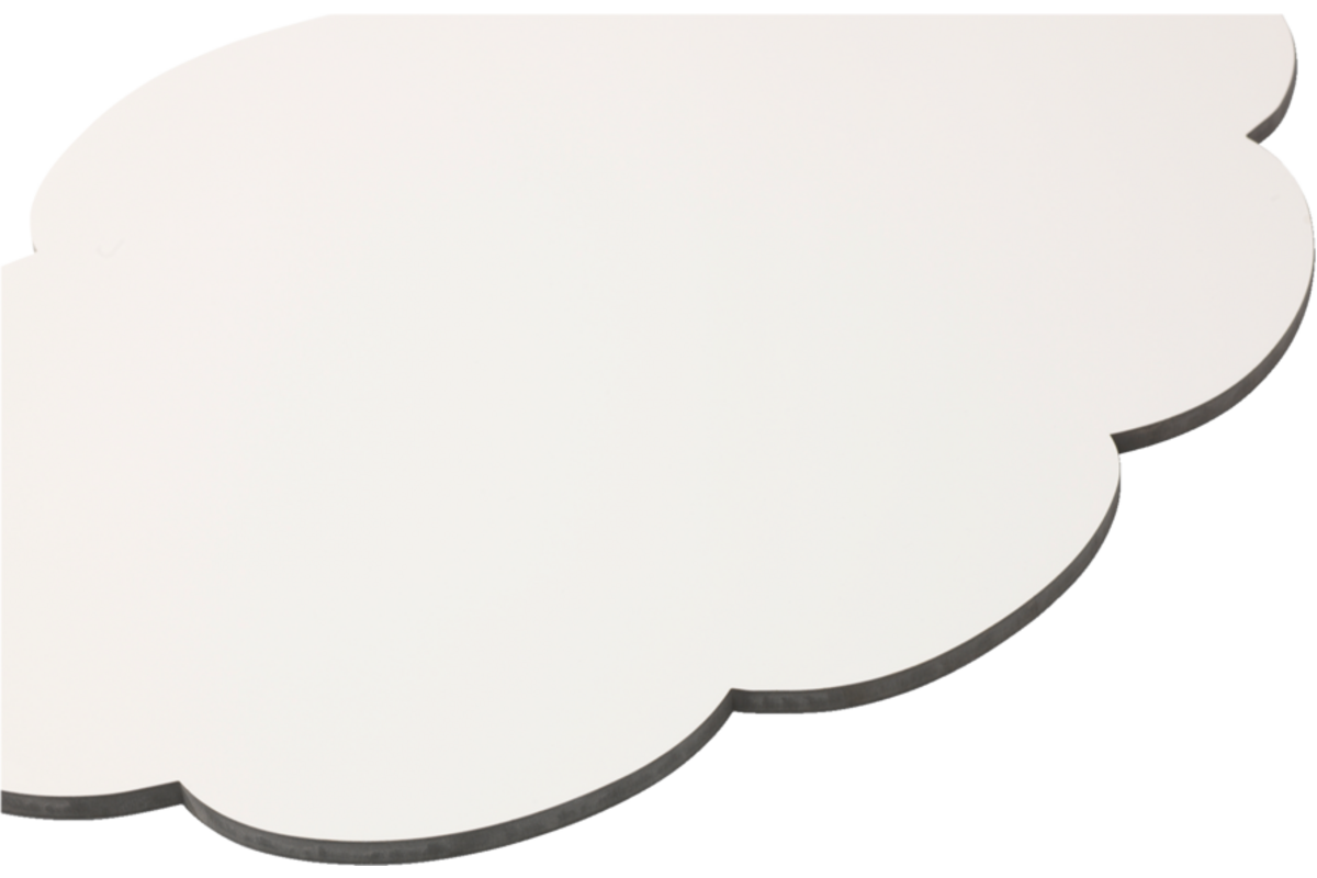 Whiteboard Chameleon emaille gedachtenwolk met zwarte rand 58 × 88 cm