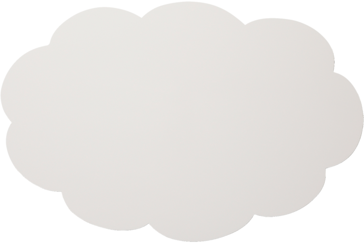 Whiteboard Chameleon emaille gedachtenwolk met zwarte rand 88 × 118 cm