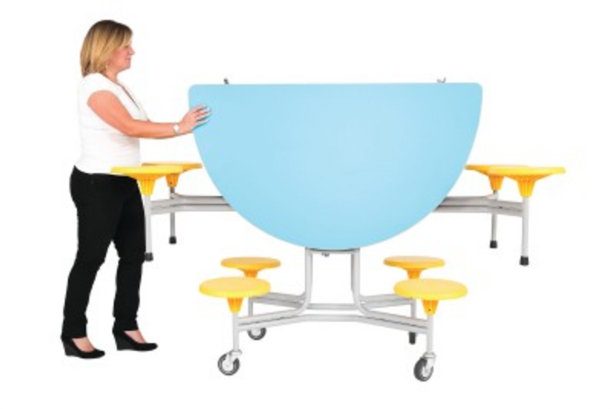 Ronde tafel, 8-zitter H74 136cm x 153cm x 74cm