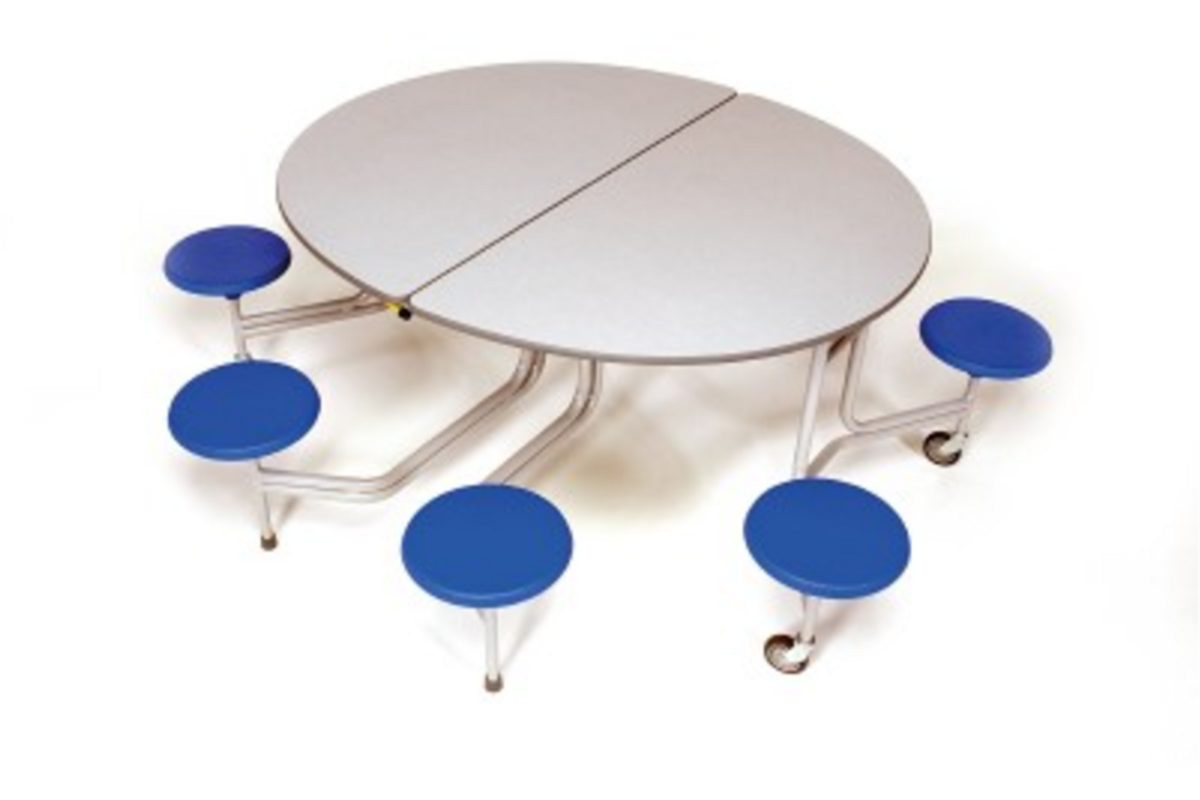 Ronde tafel, 8-zitter H74 136cm x 153cm x 74cm