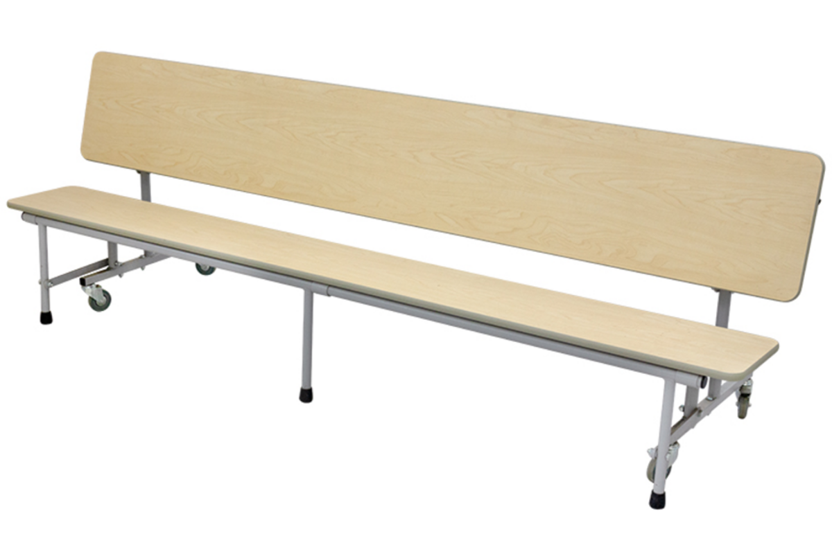 3-in1 tafel/zitbanken, H68 183cm x 69cm (zithoogte 37,5cm)