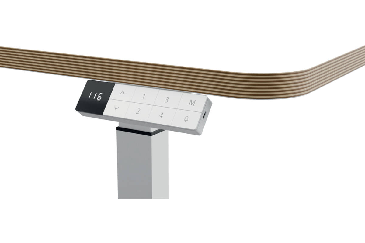 Leitz Ergo Elektrisch Zit-Sta Bureau (80x60 cm) met sta-op herinneringsfunctie