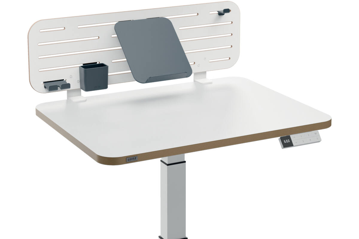 Leitz Ergo Bureau Ophangbord met laptophouder, 80x25 cm