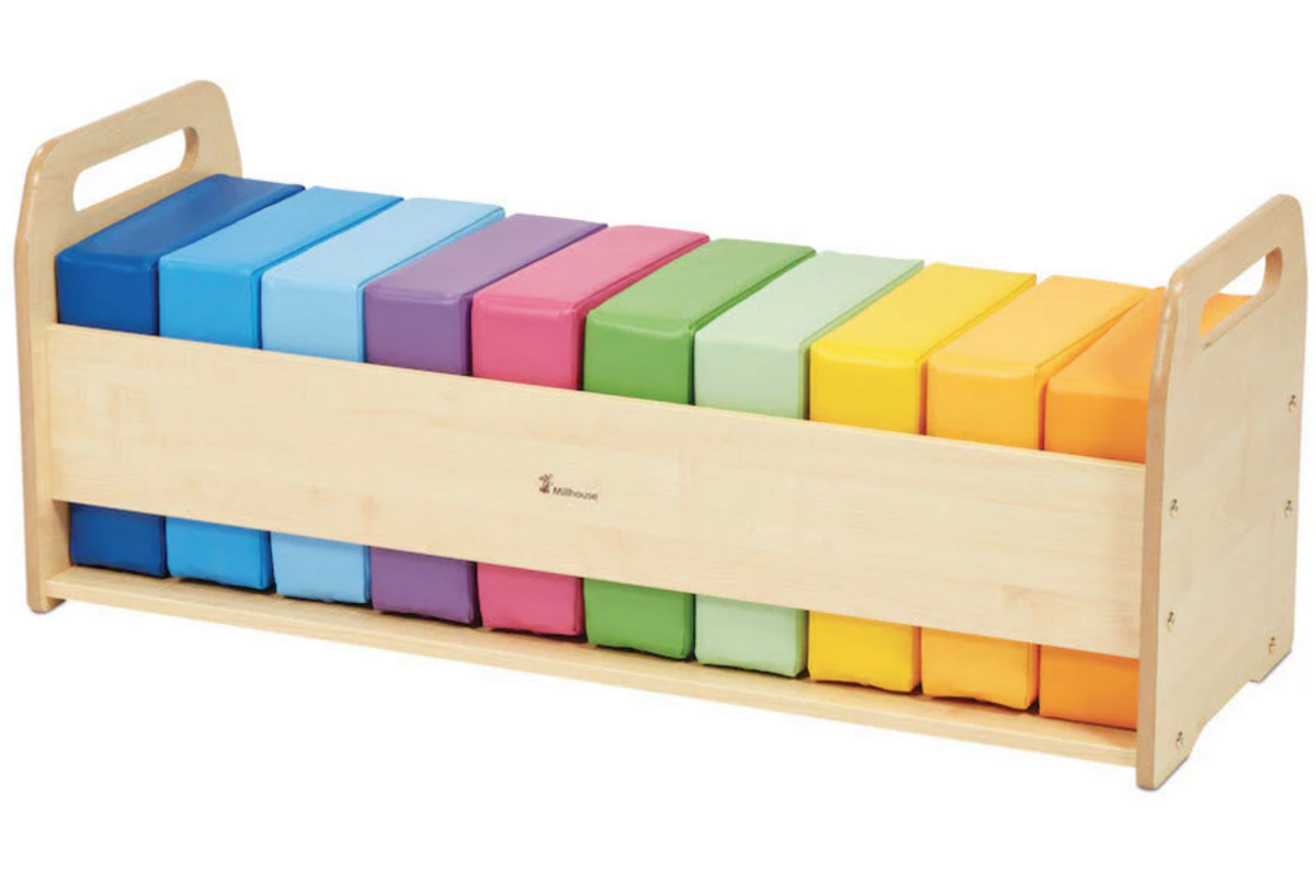 Kussenset regenboog inclusief opbergmeubel, PT445