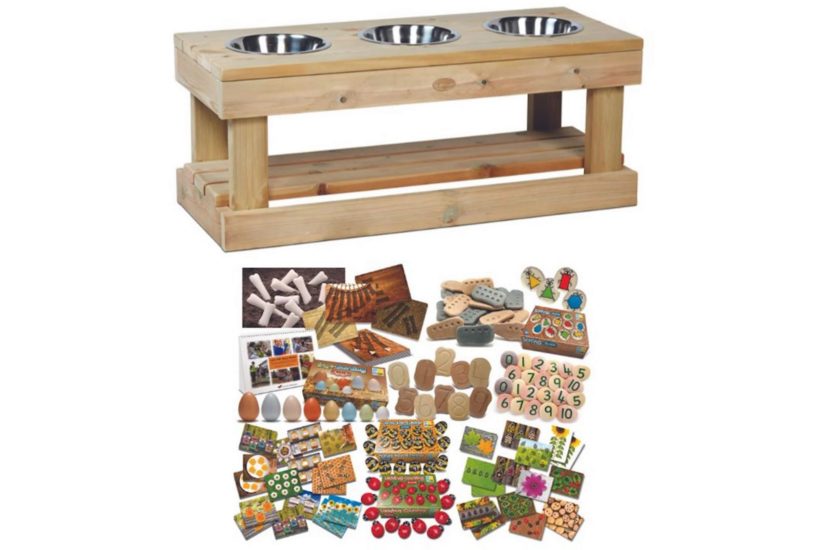Sensorische tafel inclusief buiten rekenset, DR105