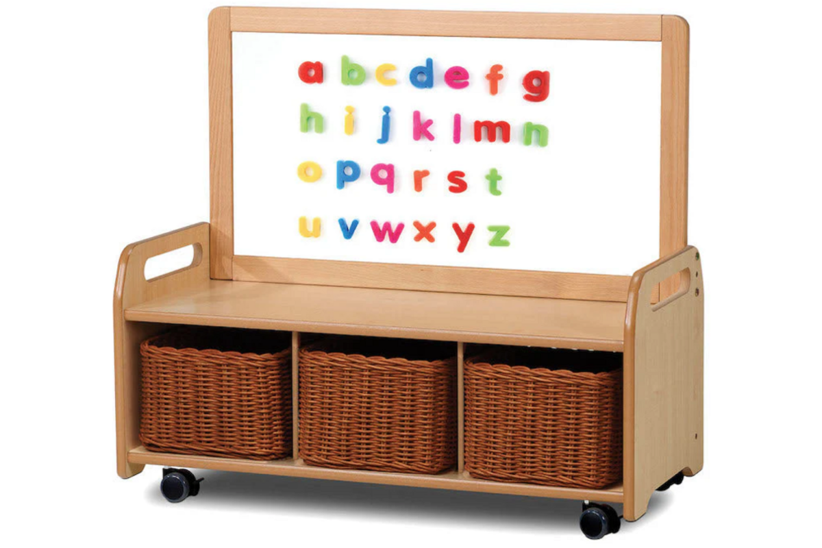Opbergkast met 3 manden en magnetisch opzetstuk, PT585