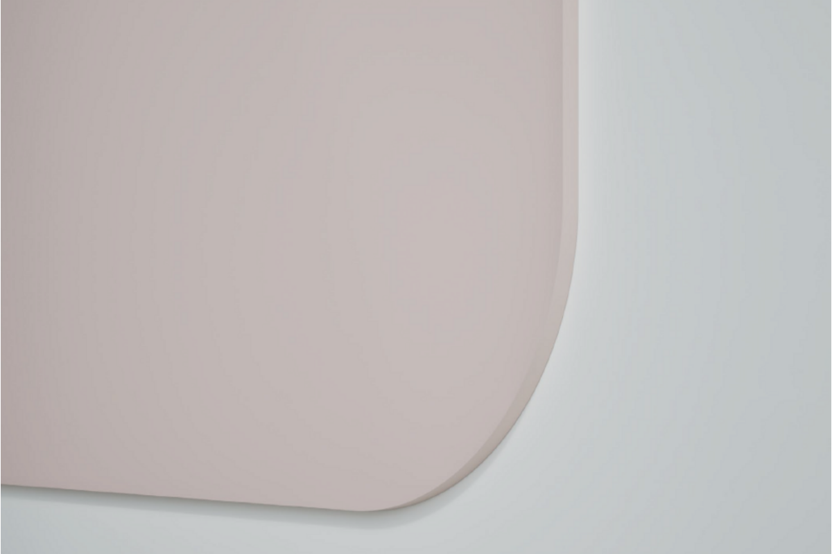 Chameleon Curve Wall - 198 x 294 cm (3 panelen), Satin Blossom