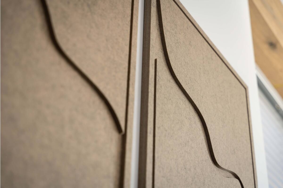FLOW 2 luik -Acoustic Art - Bruin, 2 stuks, 80x60 cm