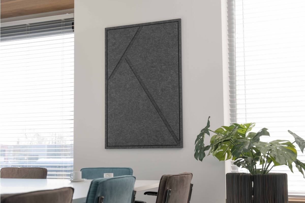 GEO Large - Acoustic Art - Antraciet, 1 stuk, 120x80 cm