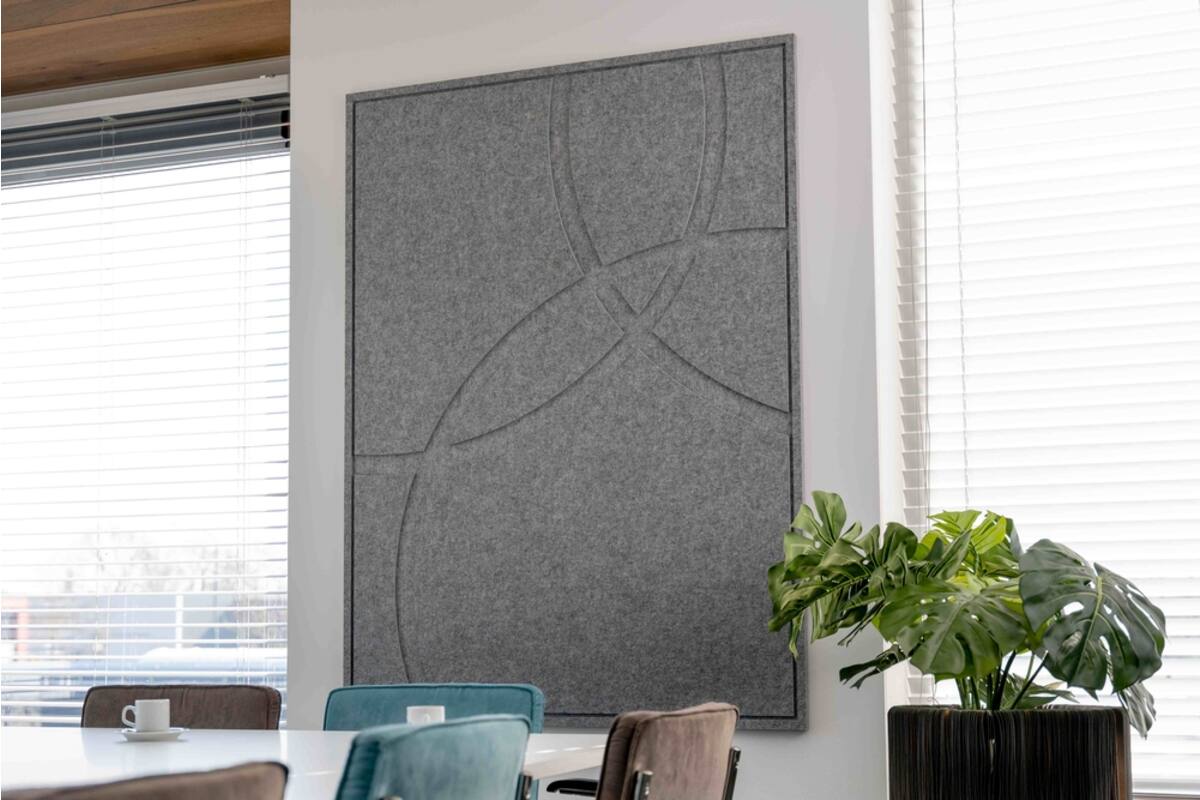 GEO Extralarge - Acoustic Art - Grijs, 1 stuk, 160x120 cm
